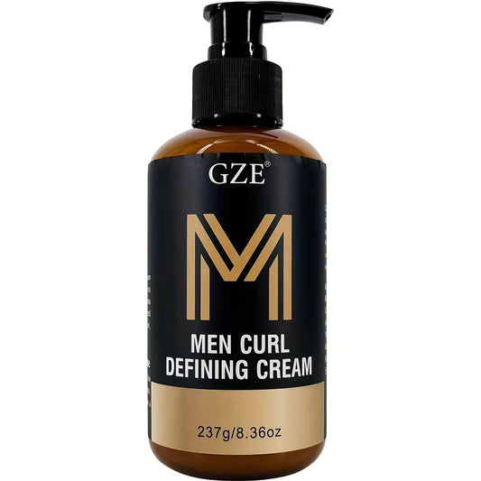 Men Curl Defining Cream - Defined Bouncy Cue Curls Waves- Enhances Curl Definition and Hydrates Hair Frizz Rls and Frizz